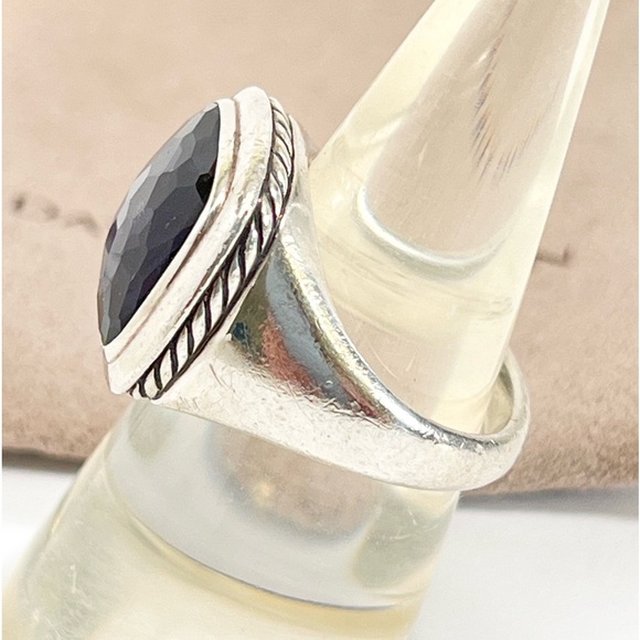 David Yurman 14mm Black Orchid Albion Ring - Picture 4 of 8